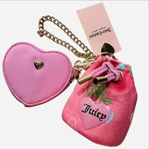 New release! Juicy Couture Retro Cherry Drawstring and heart Micro bag